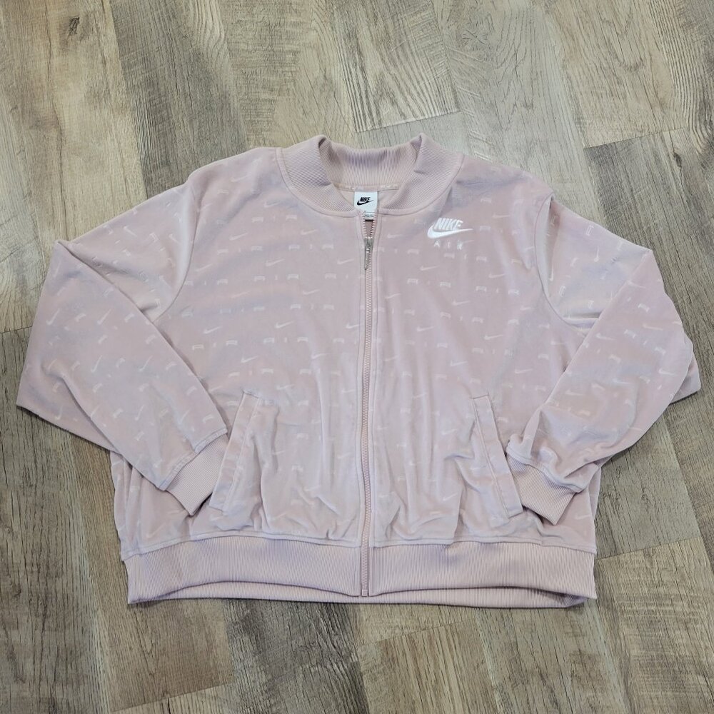 Pretty in Pink Nike Velour Full Zip Jacket